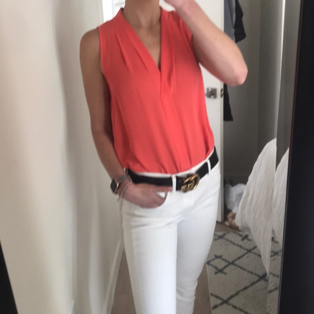 Almost new coral Vince Camuto top